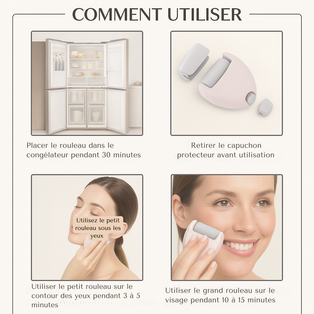KIMEA CRYO GLOW™ — Sculpteur Décongestionnant Visage & Regard